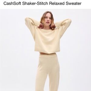 The Gap CashSoft Shaker-Stitch Relaxed Sweater